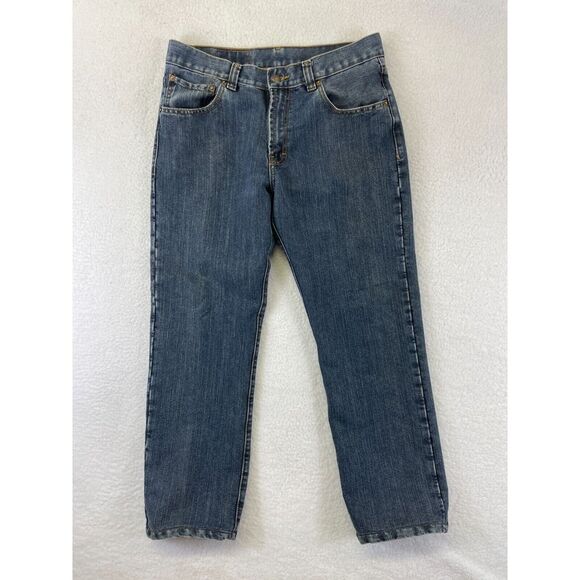 Levis 527 Jeans 28x32‎ Blue Mid Rise Bootcut Western Cowboy 32x27 Vintage - Picture 1 of 8